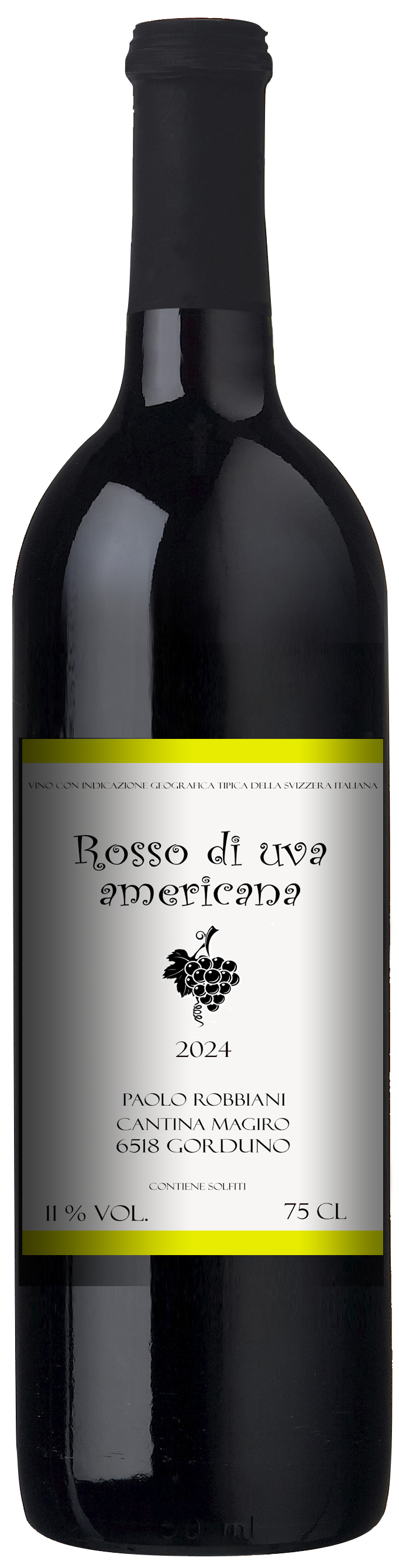 Rosso di Uva americana IGT svizzera italiana
